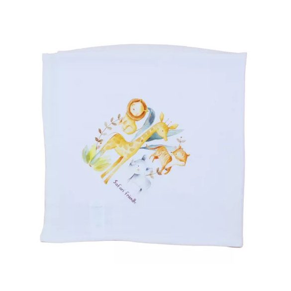 Tetra kifogó - fürdőlepedő 140x140cmcm fehér szafaris 